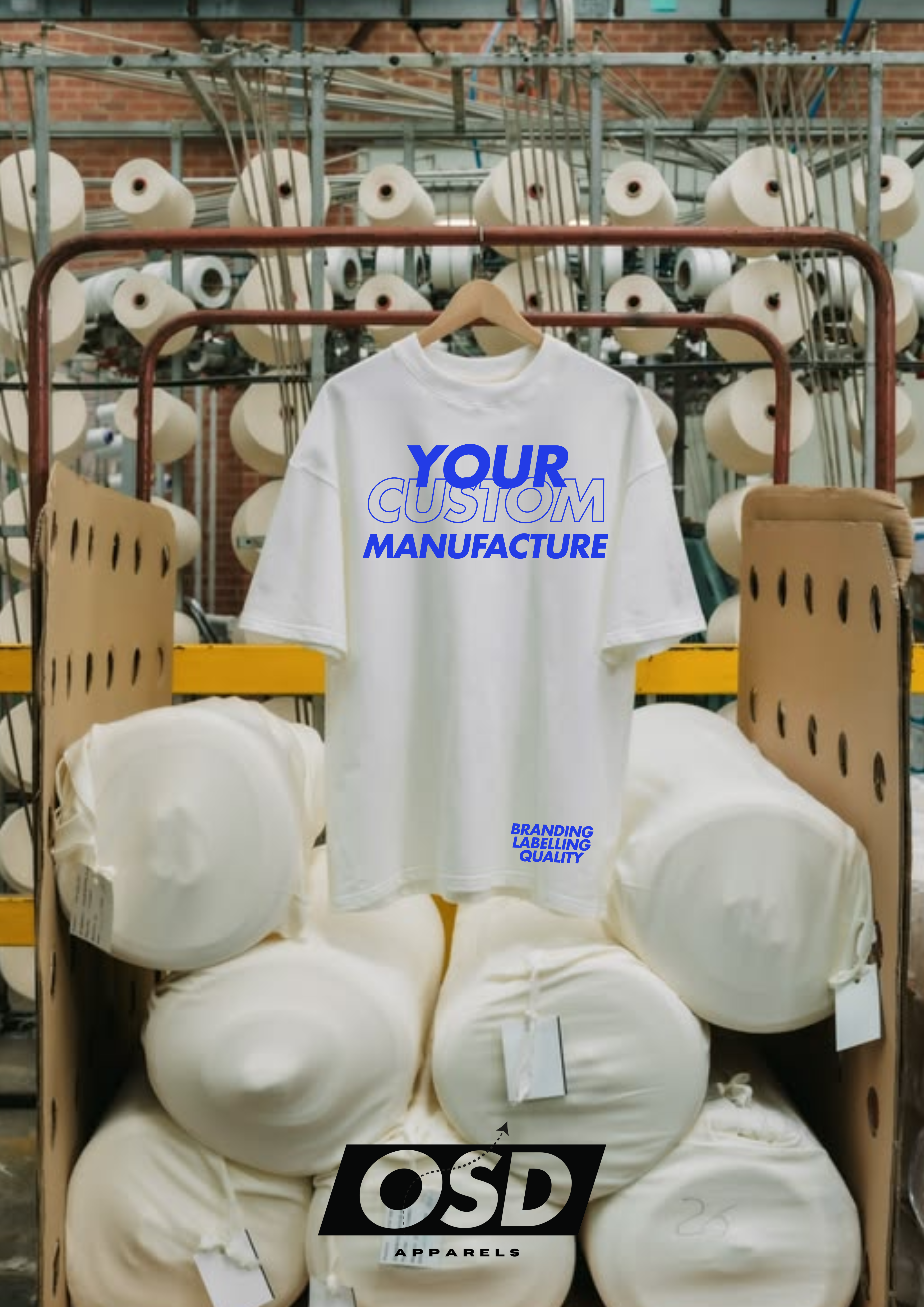 OSD Apparels production floor supporting export-ready apparel manufacturing.